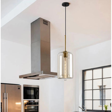 Modèle de suspension en verre nordique minimaliste, quatrième forme de verre