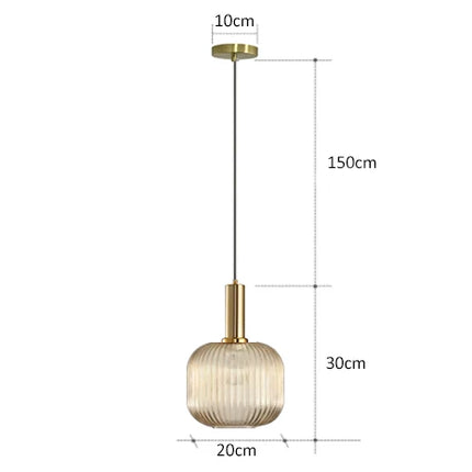 Suspension en verre au design rétro, offrant un éclairage coloré pour une touche vintage et chic à votre espace intérieur.