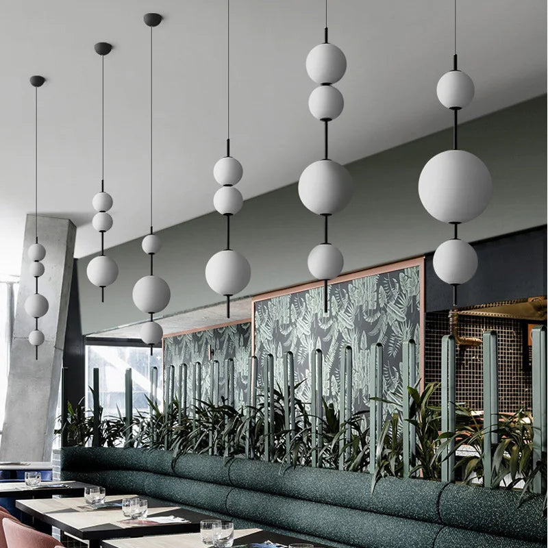 Dimensions Vertical LED Glass Bubble Suspension