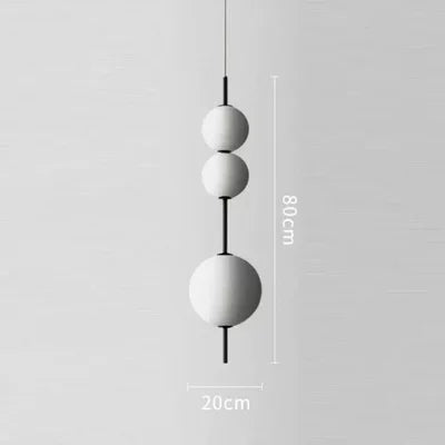Suspension verticale bulles de verre LED modèle B