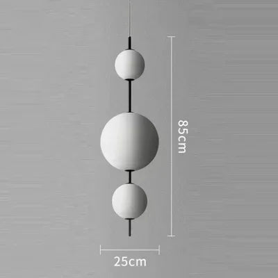 Suspension verticale bulles de verre LED modèle C