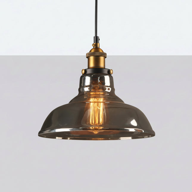 Suspension Verre Industrielle Nordique Originale