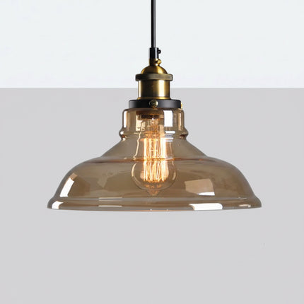 Suspension Verre Industrielle Nordique Originale