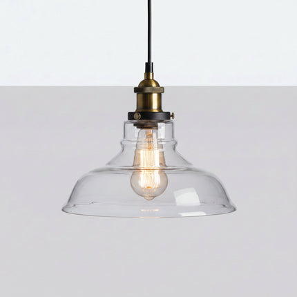 Suspension Verre Industrielle Nordique Originale