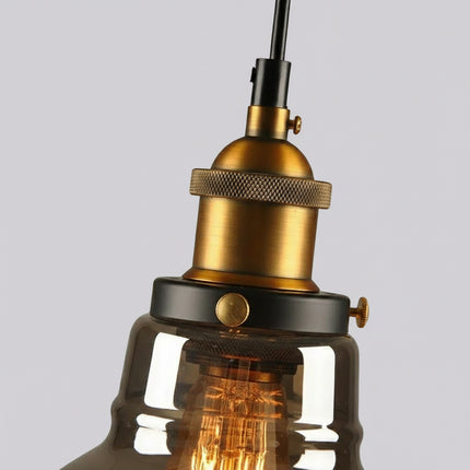 Suspension Verre Industrielle Nordique Originale