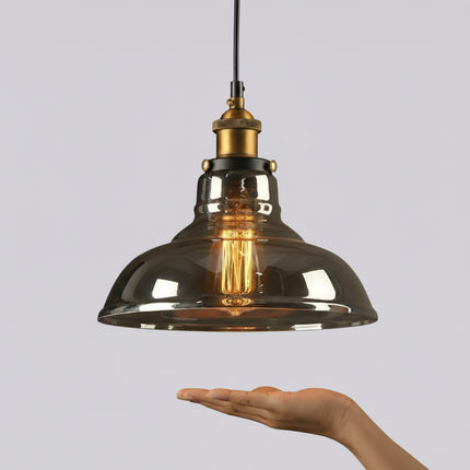 Suspension Verre Industrielle Nordique Originale