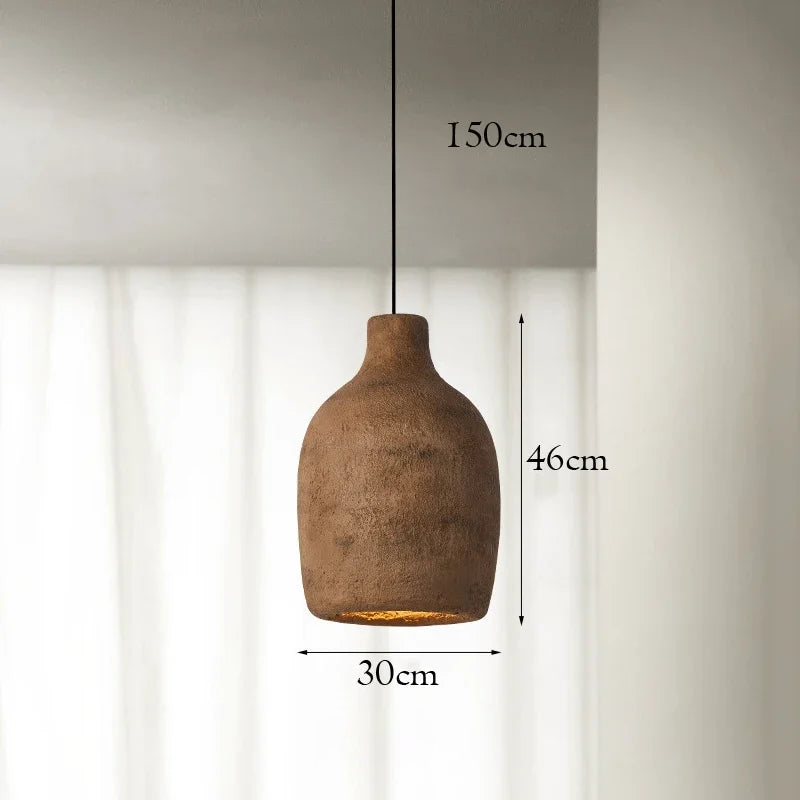 Dimensions Wabi-Sabi Vintage Resin Pendant Lamp