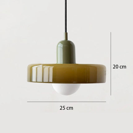 Nordische Retro-Glas-Pendelleuchte